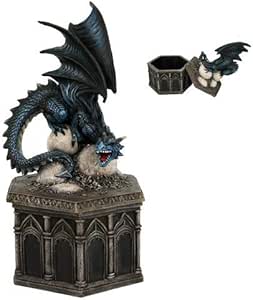 Altar Drake Frost azul Mystic Dragón huevo de dragón con caja con tapa: Amazon.es: Hogar
