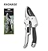 Acroma Professional 8'' Anvil Pruner High Carbon SK5 Steel Hand Pruning Shears Garden Clippers Tree Trimmer