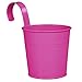 10 pcs Hanging Flower Pots, Thickened Metal Iron Wall Hanging Planter Indoor/ Outdoor for Railing Fence Balcony Garden Home Decoration, Multicolor