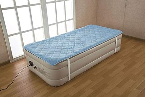 Amazon エアーベッド 専用敷きパッド ベッドパッド Fuuwa オールシーズン ゴムバンド付き 洗える 敷パッド ブルー クイーン ベッドパッド 敷きパッド オンライン通販