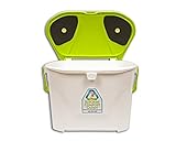 Kitchen Compost Caddy Vented Compost Bin - Pail with Activated Carbon Filters