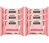 Neutrogena Visibly Clear Facial Cleansing Wipes, Pink Grapefruit, 25-Count (6 Pack)