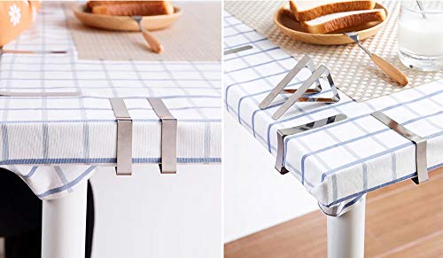 Branger Tablecloth Clips 24 Pack, Stainless Steel Picnic Table Cloth Clips, Flexible Outdoor Indoor Table Cover Clamps/Holders for Party, Camping, Wedding & Household - Thumbnail 4