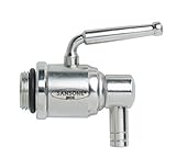 Sansone SA0013 Rustproof Stainless Steel Lever Spigot Water Cooler for Large Fustis, Silver