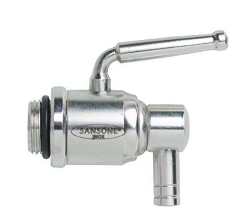 Sansone SA0013 Rustproof Stainless Steel Lever Spigot Water Cooler for Large Fustis, Silver