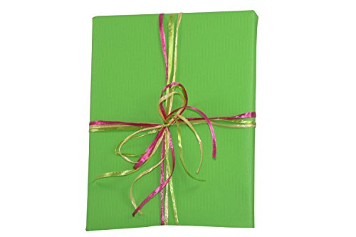 Premium Kraft Gift Wrap Paper Roll - Solid Matte - 50 Sq Ft (Apple Green)