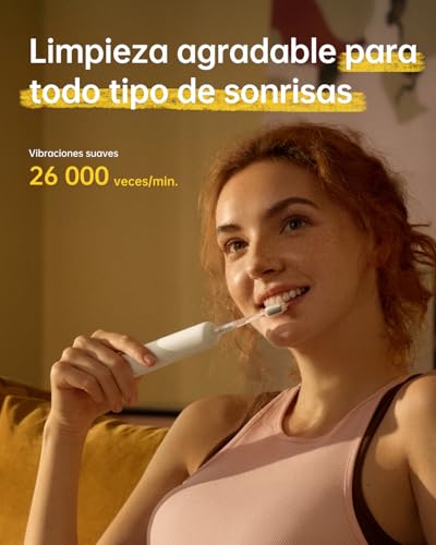 Laifen Wave Special Sonic Electric Toothbrush First 60° Oscillation Vibration 50 Days of Autonomy 2 Heads Resistance IP68 Certified ADA Customization APP Anti-Mould Travel (White)