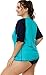 Vegatos Womens Plus Size Rash Guard Short Sleeve UV Rashguard Swimwear Top