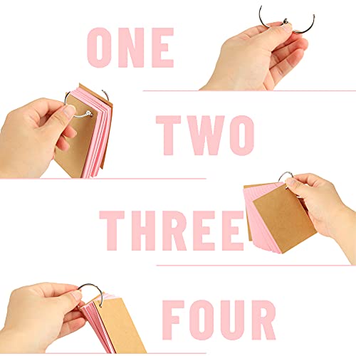 Koogel A7 Ruled Index Cards, 400Pcs Revision Cards Assorted Colours Record Cards for Office School Learning