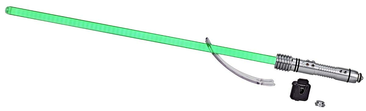 Star Wars The Black Series Kit Fisto Force FX Lightsaber with LEDs and Sound Effects, Collectible Roleplay Item with Removable Blade