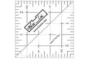 Bloc Loc~2.5" Half Square Triangle Ruler, Acrylic Ruler