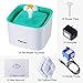 Cat Water Dispenser, Parner Stainless Steel Pet Fountain Flower 2.5L Auto Cat Fountain, Quiet Cat Drinking Fountain with 4 Filters & 1 Silicone Mat & 2 Cleaning Brushes for Cat, Dog, Bird, Other Pets