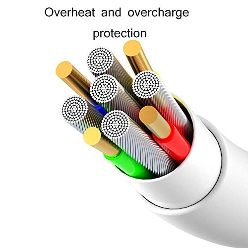 CaseyPop Phone Charger, 2 Sets Phone Charger Cable USB Wire Data Sync Charging Cord Compatible with iPhone X/8 Plus/7 Plus/6s/6 Plus/6s Plus/5/5s/5c/XS/XR/XS Max/iPad/iPod [White] - Thumbnail 3