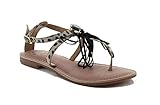 Women's T-Strap Leather Sandal