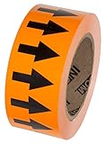 Incom Manufacturing: Arrow Tape, 2" x 108', Orange/Black