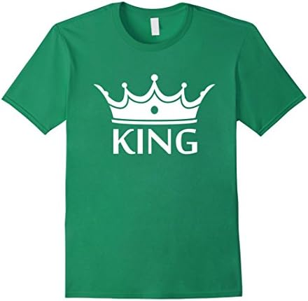 Mens King Shirt - King and Queen Shirt T Shirt Medium Kelly Green