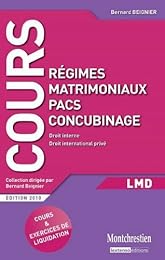 Régimes matrimoniaux, pacs, concubinage