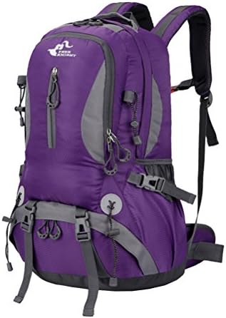 Day Hiking Backpack 40L International Travel Daypack Carry-On Camping Climbing Trekking Lightweight Water-Resistant Spacious Comfortable Vibrant (purple)