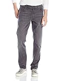 Calvin Klein Jeans Men's Fashion Slim Straight Jean, Destructed Grey, 32W 32L
