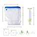 Sous Vide Bags Essentials Kit for Anova Cooker, Reusable Food Storage Freezer and Water Cooking Bags, 10 Vacuum Sealed Bags with 1 Hand Pump, 2 Sealing Clips and 4 Sous-Vide Clips(BPA Free)