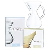 Chemex - Bundle - 6 cup Glass Handle with 100