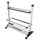 KastKing Fishing Rod Holder, 24 Rods Rack Silver Black