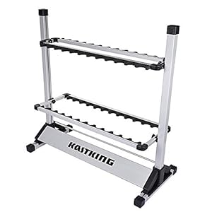 KastKing Fishing Rod Rack – Perfect Fishing Rod Holder – Holds Up to 24 Rods – 24 Rod Rack for All Types of Fishing Rods…