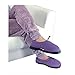 Nature Creation- Thermo Shoes Warm Up Slippers- Microwave Heated Foot Warmers- Hot & Cold Therapy (Purple XL)