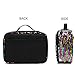 FlowFly Kids Lunch box Insulated Soft Bag Mini Cooler Back to School Thermal Meal Tote Kit for Girls, Boys, Black Free USA Flag Patch Included