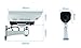 Relee Bullet Dummy Fake Surveillance Camera Security CCTV Dome Camera Outdoor with Solar Panel and Battery