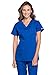 Cherokee Women's V-Neck Top, Galaxy Blue, Small