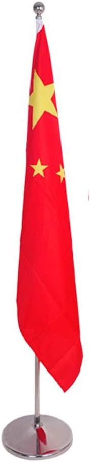 2m Heigh Silber Flag Pole Innen Stehen Boden Büro Flaggen mit Basis ...