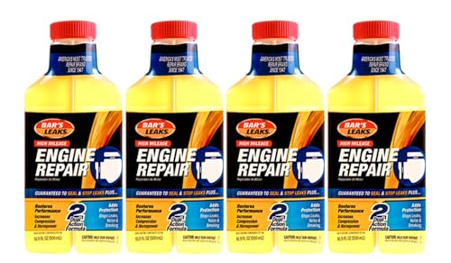 Bar's Leaks 1000-4PK High Mileage Engine Repair, 16.9 oz, 4-Pack