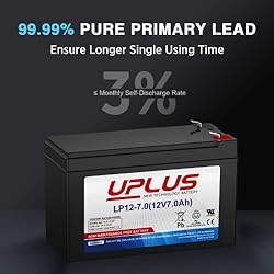 UPLUS 12V 7Ah Battery Security Alarm Battery, Home