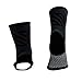 Sanabul Essential Striking Gel Muay Thai Ankle Support for Men & Women, Ankle Guard Foot Wraps Sleeve for MMA Kickboxing Martial Arts, 1 Pair, Black S/M