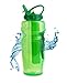 COOL GEAR 32 Oz Ez-Freeze Water Bottle - Solstice - BPA Free - PVC Free - Phthalates Free (Green)