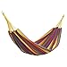 VonHaus Outdoor Portable 2 Person Cotton Double Brazilian Hammock with Travel Bag - Ideal for Backyard, Porch, Camping, Outdoor and Indoor Use