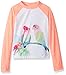 Gymboree Girls' Long Sleeve Lovebird Coral Rashguard Top