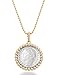 MiaBella 18K Gold Over 925 Sterling Silver Genuine Italian 100 Lira Coin Pendant Beaded Necklace 18 or 20 Inch Bead Chain Jewelry for Women Girls (18)