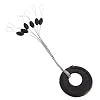 Tanchen-100PcsPack-6-in-1-Cylinder-Shaped-Float-Stop-Fishing-Rubber-Stopper-Bobber-Sinker