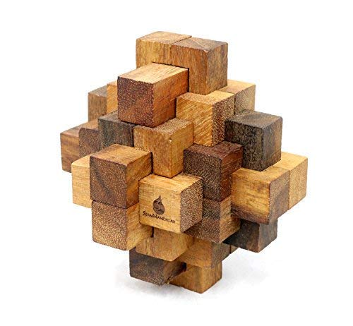 Organic 3D Brain Teaser Wooden Puzzle 