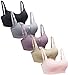 Suekaphin Nursing Wireless Women's Sleeping Maternity Breastfeeding Bra,Medium, Black/Beige/Pink/Gray/Purplebean