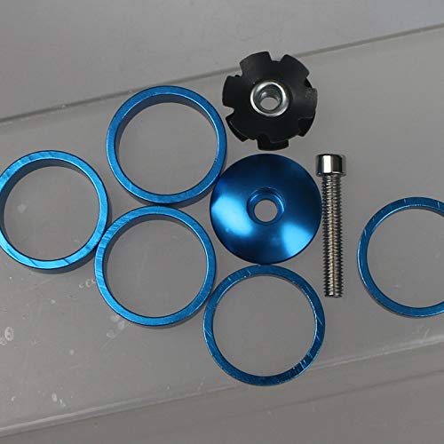 GANOPPER 1 1/8 inch Alumium Road Bike Stem Spacers MTB Headset Spacer with Bicycle Headset Top
