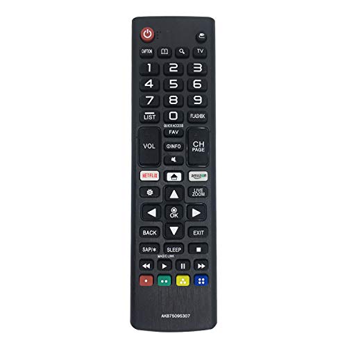 MYHGRC New Replacement LG AKB75095307 Remote Control for LG LED LCD 4K UHD Smart TV, TV Remote Control of No Setup Needed Fit for 32LJ550B 55LJ5500 43UJ6200 49UJ6500 49UJ656055UJ6580 60UJ6540
