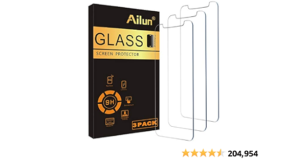 Ailun Glass Screen Protector Compatible for iPhone 11/iPhone XR, 6.1 Inch 3 Pack Tempered Glass