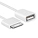 HIOTECH® OTG Adapter Cable, White 30 Pin to USB 2.0 Female OTG Adapter Cable Data Sync Charge Cord for iPad 2/3