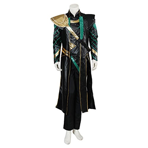 CosplayDiy Men's Halloween Costume Suit for The Avengers Loki Cosplay