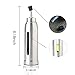 Olive Oil Bottle,YiTai 250ml/8oz Stainless Steel Olive Oil Bottle Dispenser -1 Stainless Steel Aided Funnel for Refilling - Leakage-free Oil Dispenser - Cooking Oil Container Holder (Round)