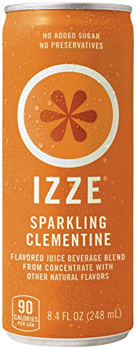 IZZE Sparkling Juice, Clementine, 8.4 oz Cans, 4 Count