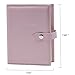OLizee 48 Pairs Portable Earrings Book Jewelry Display Organizer Ear Studs Storage Book(Pink)